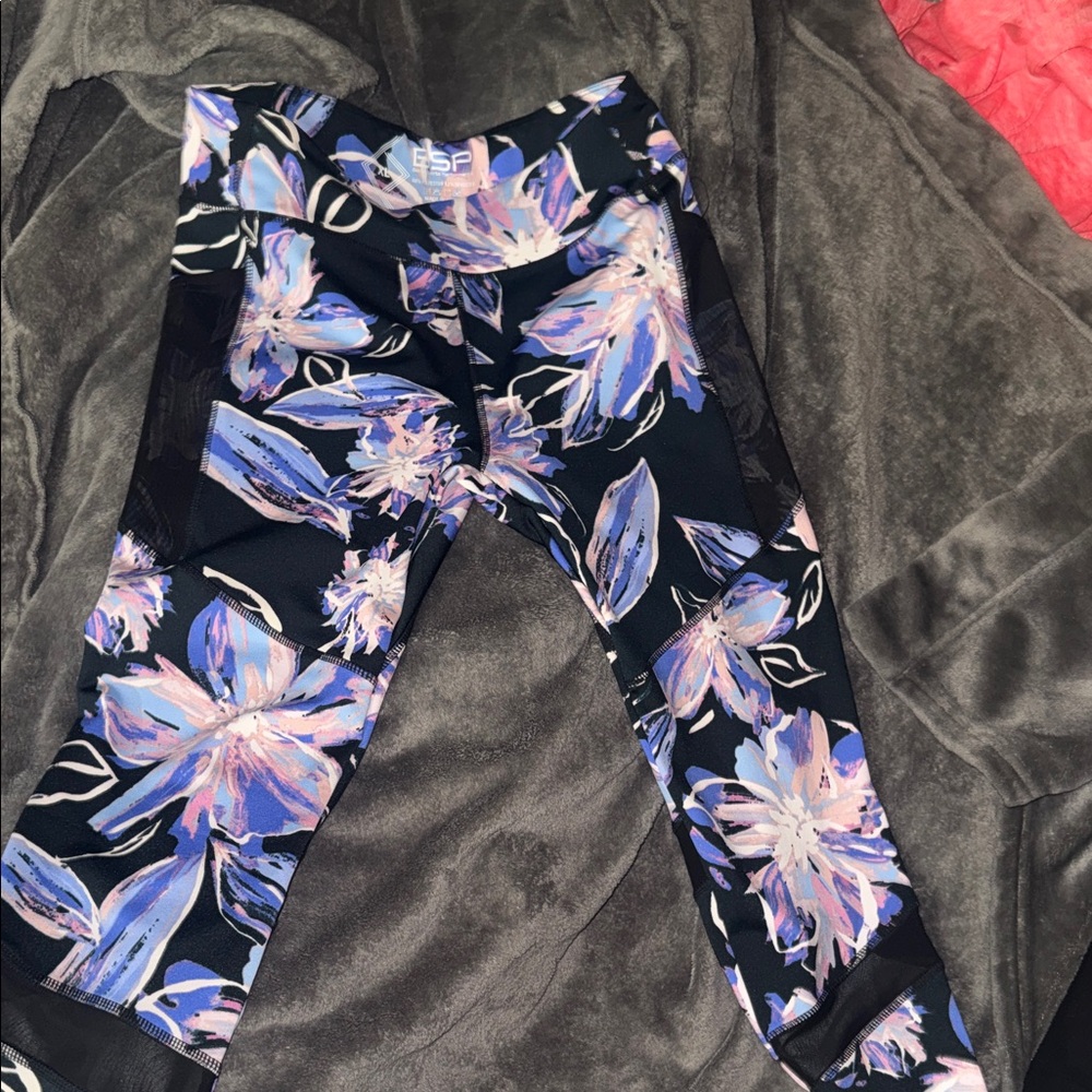 Vibrant Floral Kids Leggings